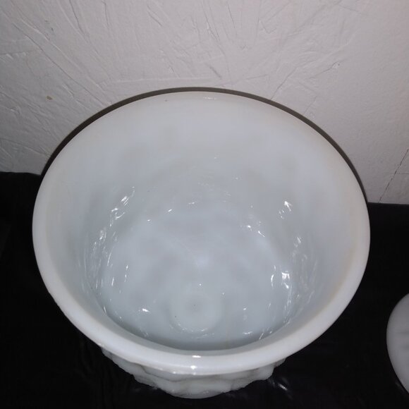 Vintage Milk Glass Vase/Planters - Picture 8 of 10